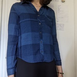 cloth & stone Blue Button Up